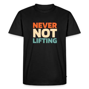 Dynamophilie Powerlifter - T-shirt Premium bio Homme - noir - Devant - Nico (187cm)