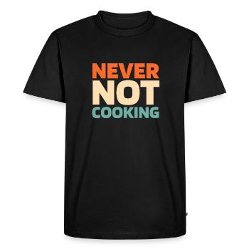 Cuisiner Cuisiner - T-shirt Premium bio Homme - noir - Devant - Nico (187cm)
