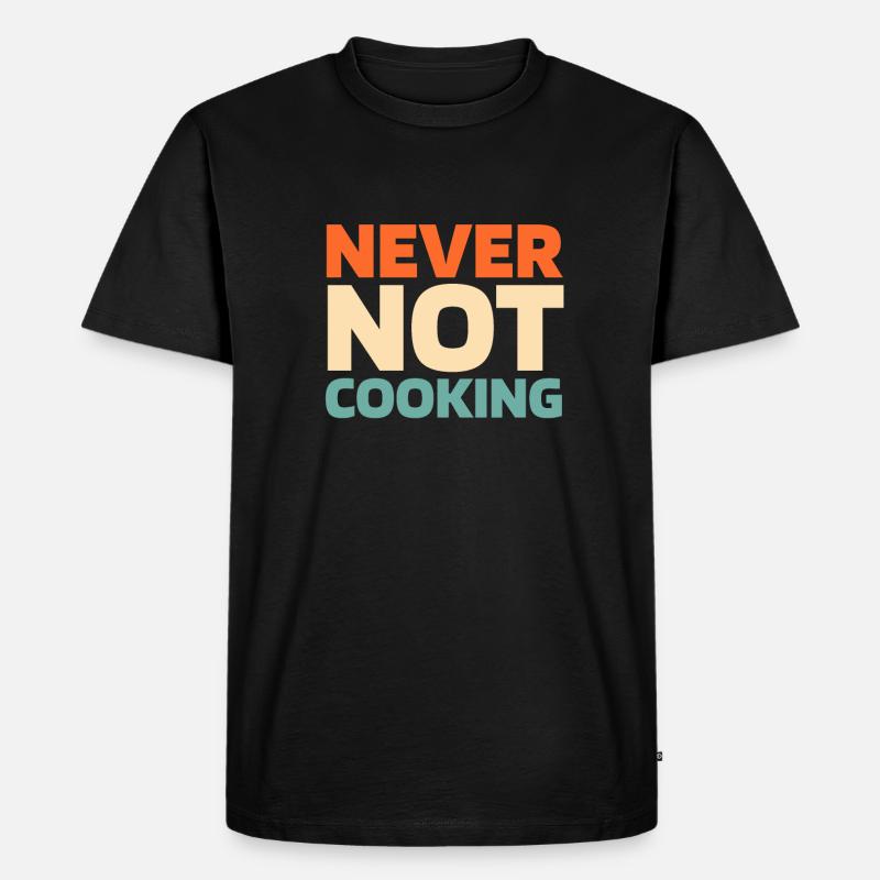 Koch Kochen - Männer Premium Bio T-Shirt - Schwarz