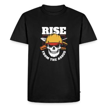 Electrician Electronics Technician Skull - Men's Premium Organic T-Shirt - black - Front - Nico (187cm)