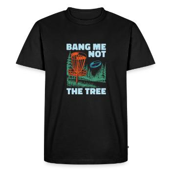 Frisbee Golf Disc Golf - Men's Premium Organic T-Shirt - black - Front - Nico (187cm)