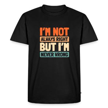 Humour noir Citation drôle disant - T-shirt Premium bio Homme - noir - Devant - Nico (187cm)