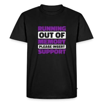 Alzheimer Funny Alzheimers Awareness - Men's Premium Organic T-Shirt - black - Front - Nico (187cm)