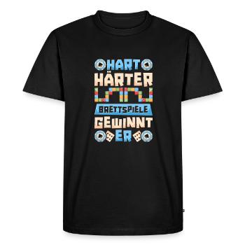 Jeu de société Jeu de société - T-shirt Premium bio Homme - noir - Devant - Nico (187cm)
