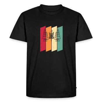 Frisbee Golf Disc Golf 8 Bit - T-shirt Premium bio Homme - noir - Devant - Nico (187cm)