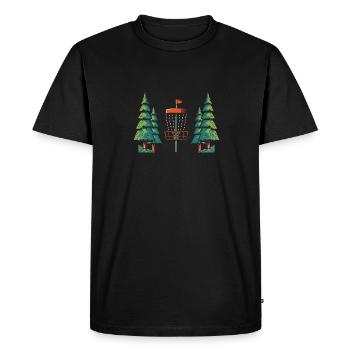 Frisbee Golf Disc Golf 8 Bit - T-shirt Premium bio Homme - noir - Devant - Nico (187cm)