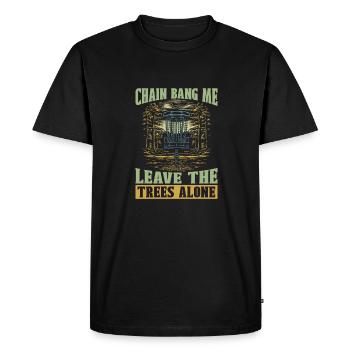 Frisbee Golf Disc Golf - Men's Premium Organic T-Shirt - black - Front - Nico (187cm)