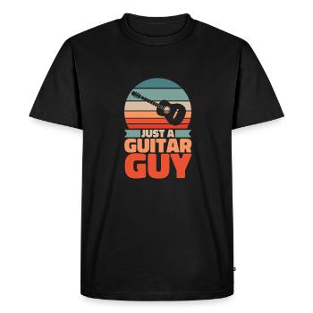 Guitare acoustique juste un guitariste - T-shirt Premium bio Homme - noir - Devant - Nico (187cm)