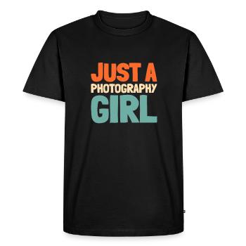 Photographer Photography Camera - Men's Premium Organic T-Shirt - black - Front - Nico (187cm)