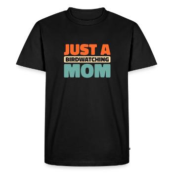 Birdwatcher Juste une maman ornithologue - T-shirt Premium bio Homme - noir - Devant - Nico (187cm)