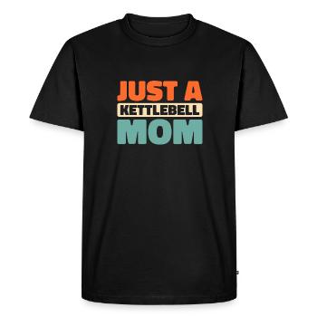 Kettlebell juste une maman kettlebell - T-shirt Premium bio Homme - noir - Devant - Nico (187cm)