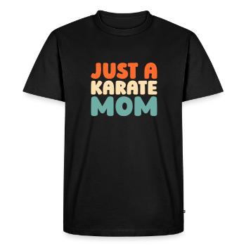 Karaté juste une maman karaté - T-shirt Premium bio Homme - noir - Devant - Nico (187cm)