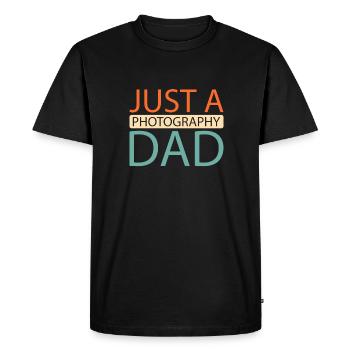 Photographer Photography Camera - Men's Premium Organic T-Shirt - black - Front - Nico (187cm)