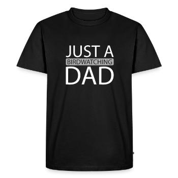 Birdwatcher Juste un papa ornithologue - T-shirt Premium bio Homme - noir - Devant - Nico (187cm)