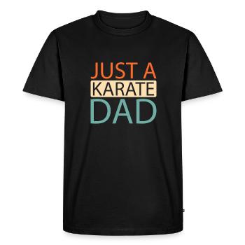Karaté juste un papa karaté - T-shirt Premium bio Homme - noir - Devant - Nico (187cm)