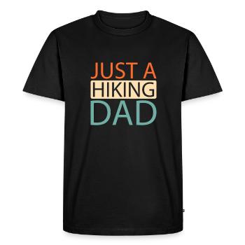 Wandern Wanderer Juste un papa randonneur - T-shirt Premium bio Homme - noir - Devant - Nico (187cm)