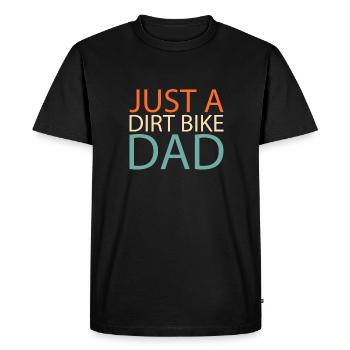 Mx motocross Dirt Bike Juste un papa de moto tout-terrain - T-shirt Premium bio Homme - noir - Devant - Nico (187cm)