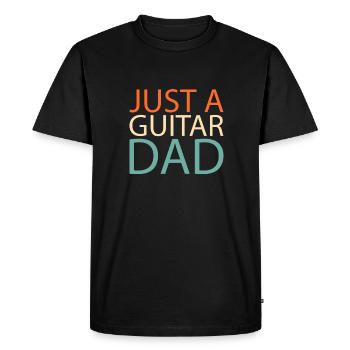 Electric Guitar Electric Guitar Just A Guitar Dad - Men's Premium Organic T-Shirt - black - Front - Nico (187cm)