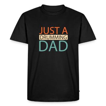 Tambours Batteurs Batteurs - T-shirt Premium bio Homme - noir - Devant - Nico (187cm)