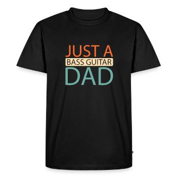 Bassiste, Guitare basse, Basser - T-shirt Premium bio Homme - noir - Devant - Nico (187cm)