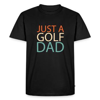 Golf Golfeur Golfeur Juste un papa golfeur - T-shirt Premium bio Homme - noir - Devant - Nico (187cm)