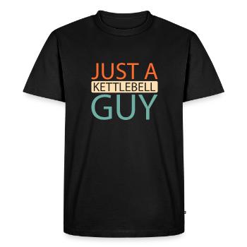 Kettlebell juste un gars de kettlebell - T-shirt Premium bio Homme - noir - Devant - Nico (187cm)