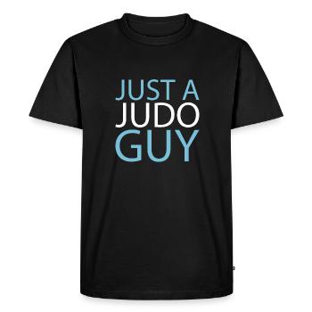 Le judoka n’est qu’un gars de judo - T-shirt Premium bio Homme - noir - Devant - Nico (187cm)