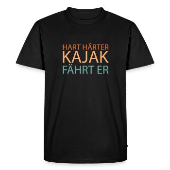 Kayakers - Men's Premium Organic T-Shirt - black - Front - Nico (187cm)