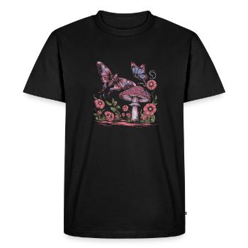 Papillon de nuit Fairycore - T-shirt Premium bio Homme - noir - Devant - Nico (187cm)