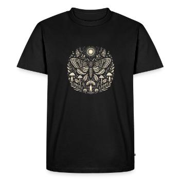 Papillon de nuit Fairycore - T-shirt Premium bio Homme - noir - Devant - Nico (187cm)