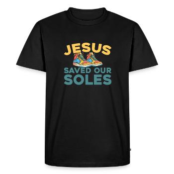 Baskets Christian - T-shirt Premium bio Homme - noir - Devant - Nico (187cm)