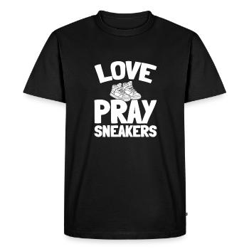 Baskets Christian - T-shirt Premium bio Homme - noir - Devant - Nico (187cm)