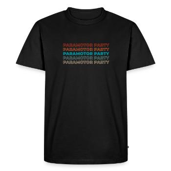 Paramotor paragliding - Men's Premium Organic T-Shirt - black - Front - Nico (187cm)