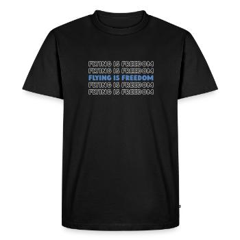 Paramotor paragliding - Men's Premium Organic T-Shirt - black - Front - Nico (187cm)