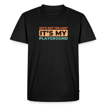 Paramotor paragliding - Men's Premium Organic T-Shirt - black - Front - Nico (187cm)