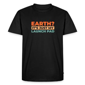 Paramotor paragliding - Men's Premium Organic T-Shirt - black - Front - Nico (187cm)