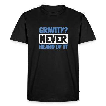 Paramotor paragliding - Men's Premium Organic T-Shirt - black - Front - Nico (187cm)