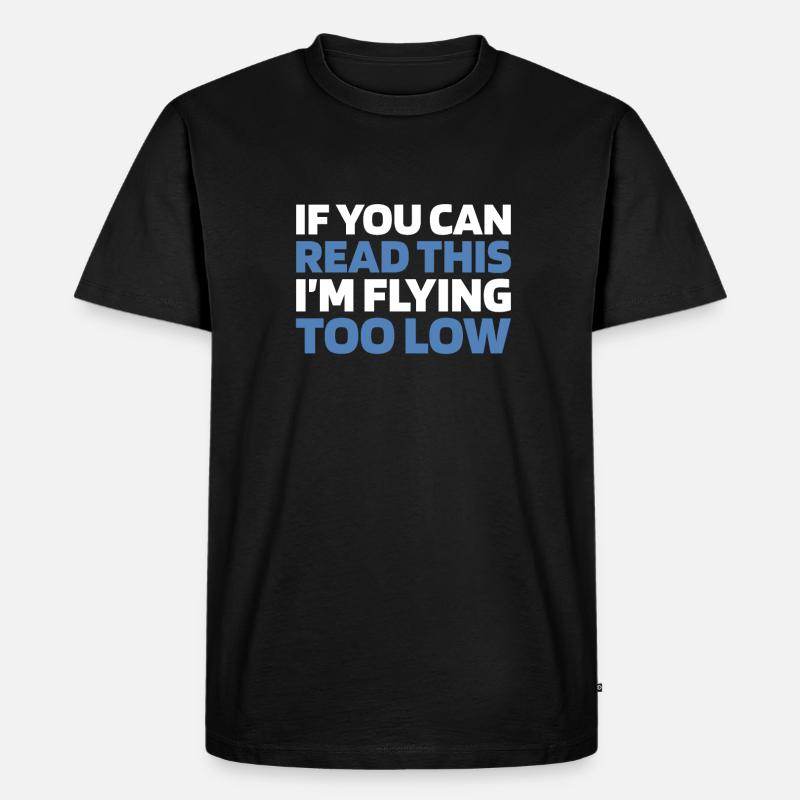 Paramotor Gleitschirmfliegen - Männer Premium Bio T-Shirt - Schwarz