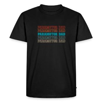 Paramotor paragliding - Men's Premium Organic T-Shirt - black - Front - Nico (187cm)