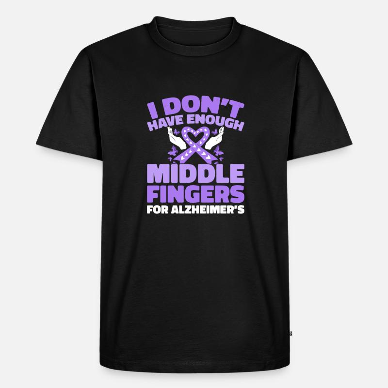 Alzheimer - Männer Premium Bio T-Shirt - Schwarz