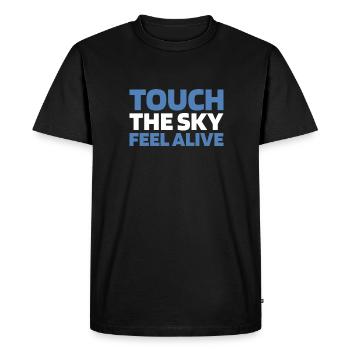 Paramoteur parapente - T-shirt Premium bio Homme - noir - Devant - Nico (187cm)