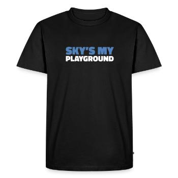 Paramotor paragliding - Men's Premium Organic T-Shirt - black - Front - Nico (187cm)