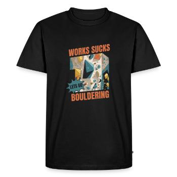 Bloc de bloc - T-shirt Premium bio Homme - noir - Devant - Nico (187cm)