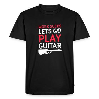 Guitare électrique Guitare électrique - T-shirt Premium bio Homme - noir - Devant - Nico (187cm)