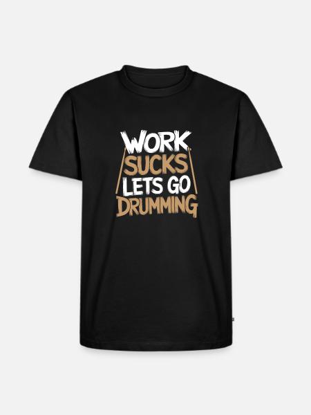Drums Drummers Drummers - Men's Premium Organic T-Shirt - black