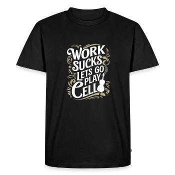 Violoncelle violoncelliste - T-shirt Premium bio Homme - noir - Devant - Nico (187cm)