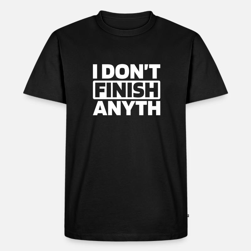 Schwarzer Humor - Männer Premium Bio T-Shirt - Schwarz