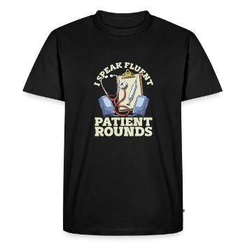 Hospital doctor - Men's Premium Organic T-Shirt - black - Front - Nico (187cm)