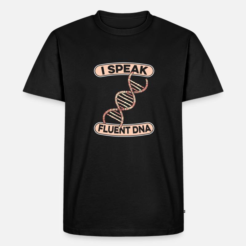 Genetiker - Männer Premium Bio T-Shirt - Schwarz