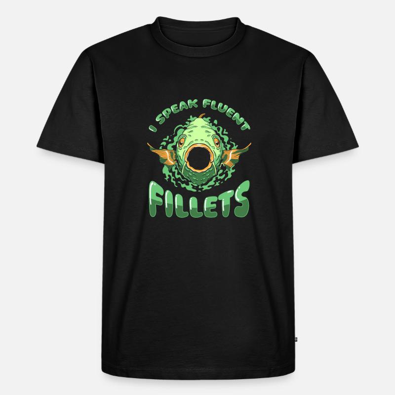 Fischhändler - Männer Premium Bio T-Shirt - Schwarz